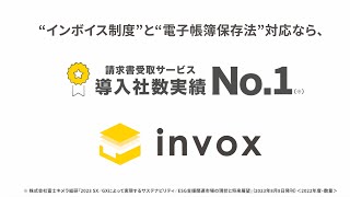 “インボイス制度”と“電子帳簿保存法”対応なら、請求書の“受取”も“発行”もinvox（インボックス） [upl. by Clercq219]