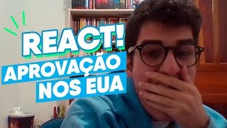 REACT  Aprovação em Universidade dos EUA  COMPILATION [upl. by Naihtniroc]