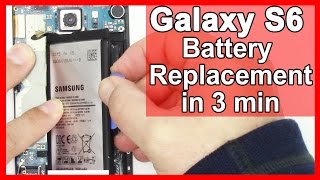 How to replace the Samsung Galaxy S6 Battery in 3 Minutes [upl. by Droc]