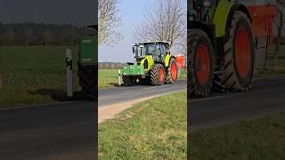 Claas Arion 660 mit Rauch Axis M 302 Streuer [upl. by Rexferd]