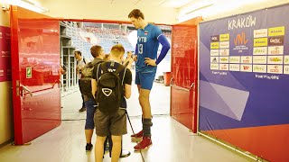 Volleyball KING  Height 218cm  Spike 375cm  Volleyball Giant Dmitriy Muserskiy HD [upl. by Nalac330]