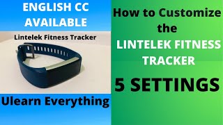 How to customize the Lintelek Fitness Tracker  5 settings Eng Sub [upl. by Dawna115]