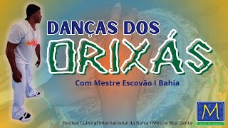 DANÇAS dos ORIXÁS e PERCUSSÃO  Com Mestre Escovão  Toques de Atabaques  Intercâmbio Cultural [upl. by Ahcatan374]