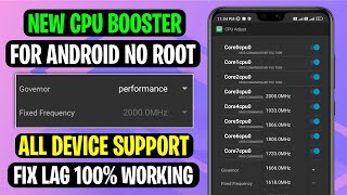 New CPU Booster For Android  Max FPS amp Fix Lag  No Root [upl. by Piane]