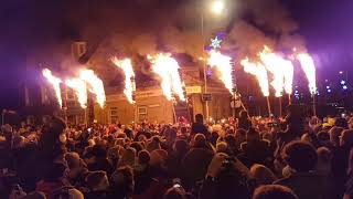 20172018 New Year Fireworks and Flambeaux Comrie Perthshire [upl. by Vick]