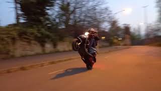 Piaggio Zip 70cc Malossi Wheelie Practice [upl. by Arahset]