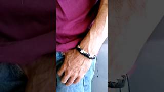 Tutorial ☝️Cómo hacer una Pulsera de hilo chino y cordón de piel para Hombre pulseras hilo [upl. by Anhej]