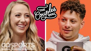 Patrick Mahomes amp Brittany Mahomes Take a Couples Quiz  GQ Sports [upl. by Amilas]