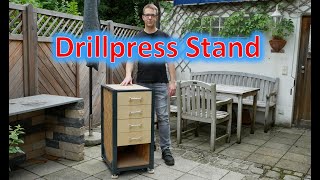 Building a Stand for the Drillpress Part 4 Old drillpress restoration [upl. by Noletta86]