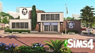 Willow Creek Modern Police Station  The Sims 4 Stop Motion  No CC [upl. by Oringa]