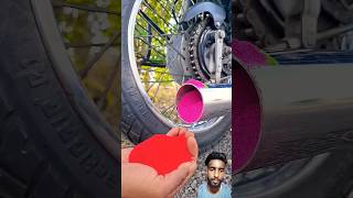 bike ka silencer mein rang bhar Raha hai video viralvideo short [upl. by Ekud]