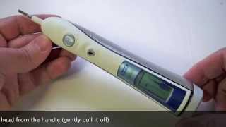 Braun OralB ProCareTriumph Repair How to replace Rechargeable Battery [upl. by Hsitirb876]