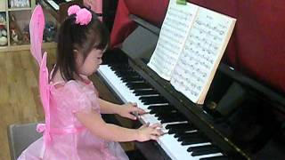 Fur Elise by BeethovenCindy 3 Year Old [upl. by Luigi586]