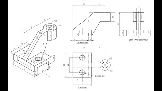 Orthographic Projection  Engineering drawing  Technical drawing [upl. by Rossuck]