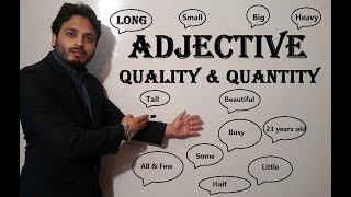 Adjective of Quality amp Quantity  Grammar  By Syed Ali Raza Kazmi [upl. by Vano]