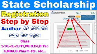 state scholarship apply registration process step by step 2023how to register for scholarship 2023 [upl. by Dnomyad]