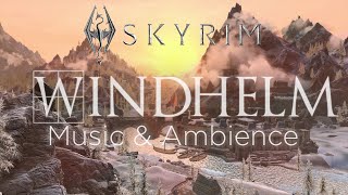 Skyrim Music and Ambience  Windhelm 4K  60fps  Mods [upl. by Dalpe]