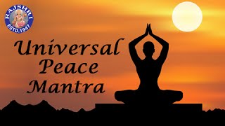 Universal Peace Mantra With Lyrics  Om Purnamadah  11 Times  Spiritual Chants [upl. by Llenram]