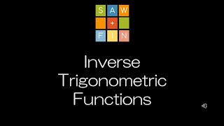 Precalculus 47 Inverse Trigonometric Functions [upl. by Naloc]