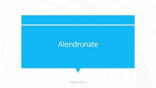 Alendronate  Indications Uses Contraindications Caution amp Side Effects [upl. by Coleman]