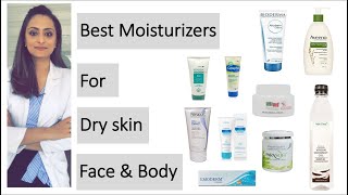 Moisturiser for dry skin for Face and body  product recommendations  dermatologist [upl. by Kenzi]