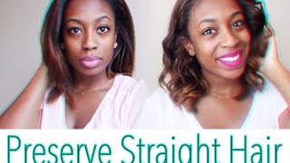 Preserve Straight Natural Hair  Heatless Curls [upl. by Bloem]