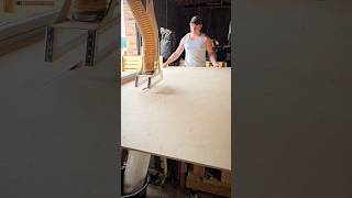 Cutting Down Full Sheets of Birch Ply  Axminster Table Saw Axminstertools birchply woodworking [upl. by Lledyl]