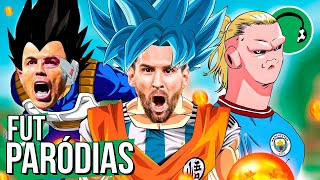 ♫ E SE OS JOGADORES FOSSEM PERSONAGENS DE DRAGON BALL  Paródia  Medley Dragon Ball [upl. by Anned]