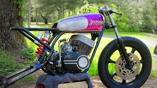 Building A 2 Stroke Twin Cafe Racer Is this the perfect one PT 2 [upl. by Ethelred45]