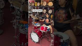 She Needs More Cowbell🔥😳 Female Drummer drumming drummergirl drummers viral viralvideo [upl. by Allicsirp938]