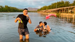 UN DÍA EN EL RIO COMIENDO GOLOSINAS SALVADOREÑAS con GASEOSA [upl. by Alvis]