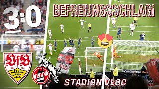 VfB Stuttgart 30 1 FC Köln  😍 Befreiungsschlag Ohne Gegentor Tongz 🤯  Stadion Vlog [upl. by Ahsienaj]