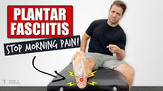 INSTANTLY Relieve Plantar Fascia Heel Pain 5Minute Morning Routine [upl. by Jareb]