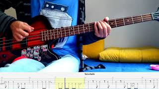 Lithium – Nirvana – Bass cover with tabs 4k [upl. by Brannon]