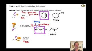 Alkyl Sulfonates Revisited Substitutions and Eliminations of Alcohols [upl. by Aronson786]