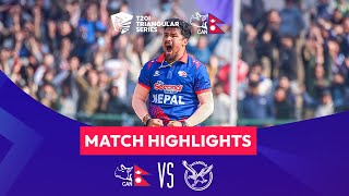 Nepal vs Namibia Match Highlights  Nepal T20I Tri Series [upl. by Notsyrb576]