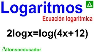 ECUACIONES LOGARÍTMICAS  Ejercicios con Ecuaciones con logaritmos Propiedades de los Logaritmos 9 [upl. by Yatnuahs189]