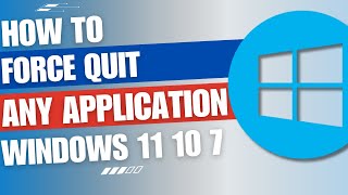 How to force quit application in Windows 10 11 7 [upl. by Neetsirk]