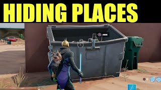 Destroy hiding Places  fortnite HIDING PLACES LOCATION [upl. by Pepillo611]