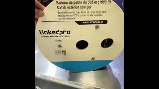 Bobina de cable de 305 m Cat5E con gel  PROCAT5EGELX [upl. by Becky944]