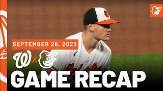 Nationals vs Orioles Game Recap 92623  MLB Highlights  Baltimore Orioles [upl. by Pebrook14]