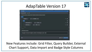 AdapTable Version17 [upl. by Afirahs15]