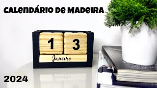 Como Fazer CALENDÁRIO de MADEIRA  Calendário de Madeira 2024 [upl. by Sualakcin957]