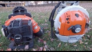 Stihl vs Echo Blower [upl. by Noled807]