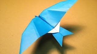 How to Make a Paper Plane  Origami Bird  Leachs Storm Petrel [upl. by Eada953]