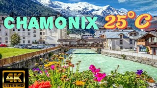 Chamonix  France  Summer Escapade  Stunning 4k Walking Tour in the French Alps [upl. by Ahsiyk157]