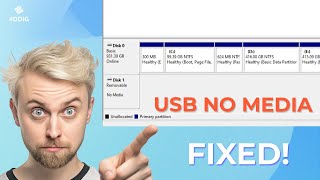 USB Flash Drive No Media How to Fix USB Drive No Media Probem  6 Solutions [upl. by Adnaloj]