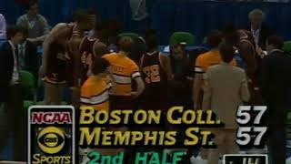 85 ncaa memphis st 59 boston college 57 final 2 minutes [upl. by Nol657]