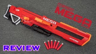 REVIEW Nerf Accustrike MEGA Thunderhawk  Collapsible Barrel [upl. by Zorah394]