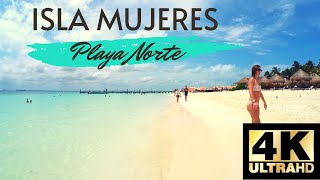 The Unforgettable Playa Norte Isla Mujeres  4K Tour [upl. by Gettings]